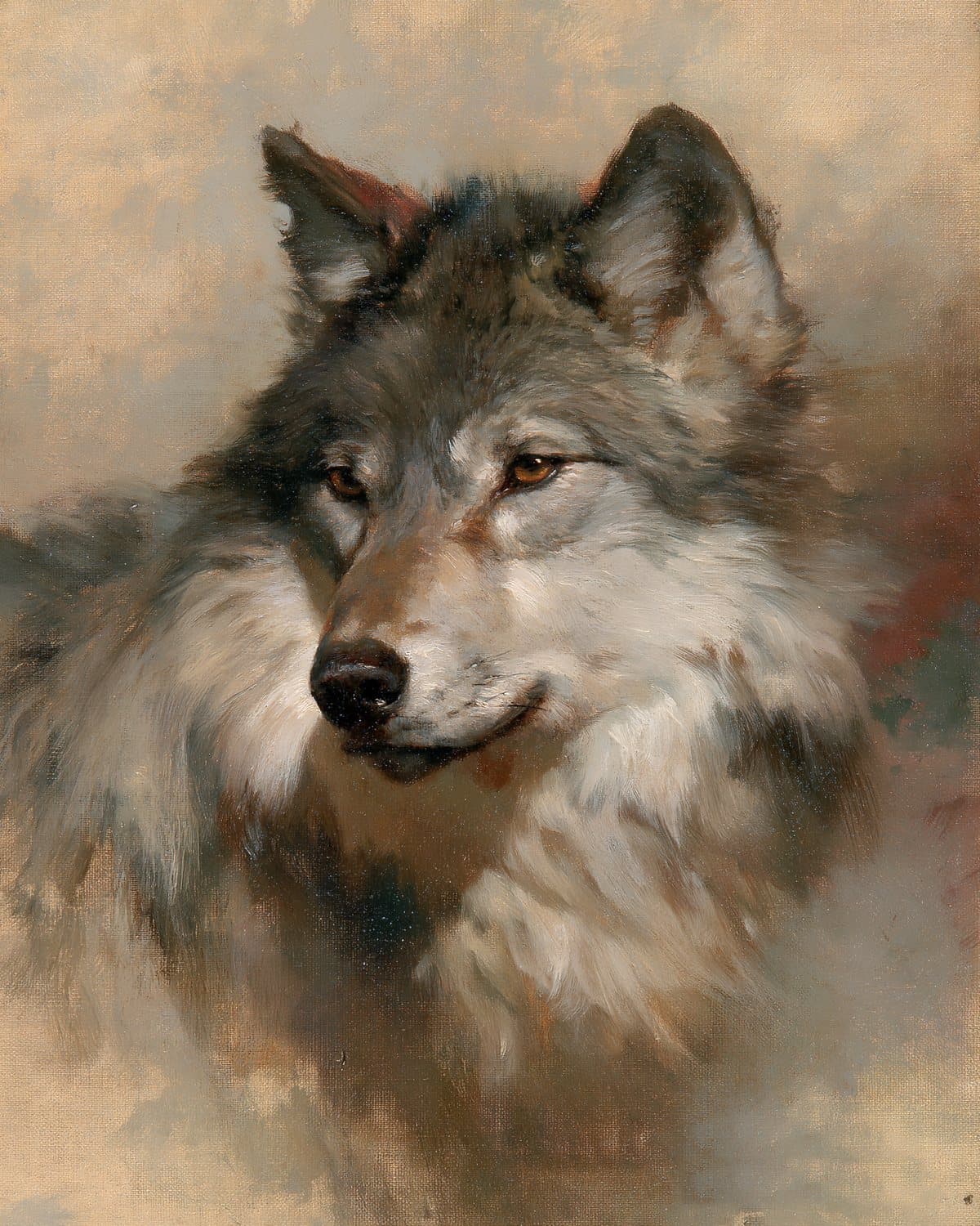 A wolf: a painted portrait for the tribe of Benjamin